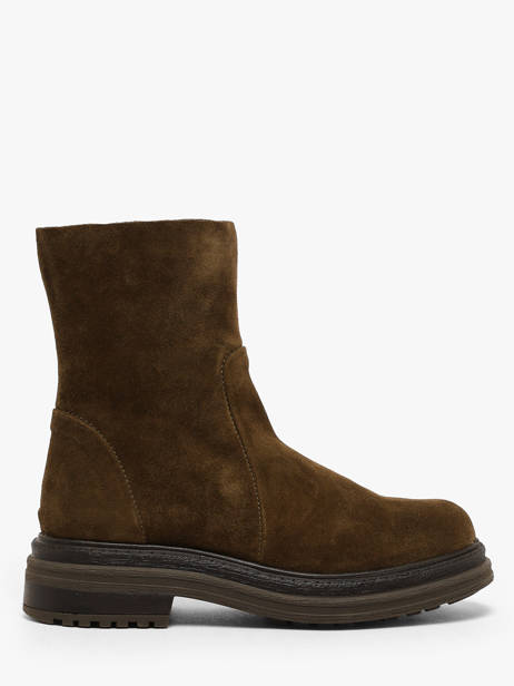 Bottines En Cuir Aliwell Marron women A226124