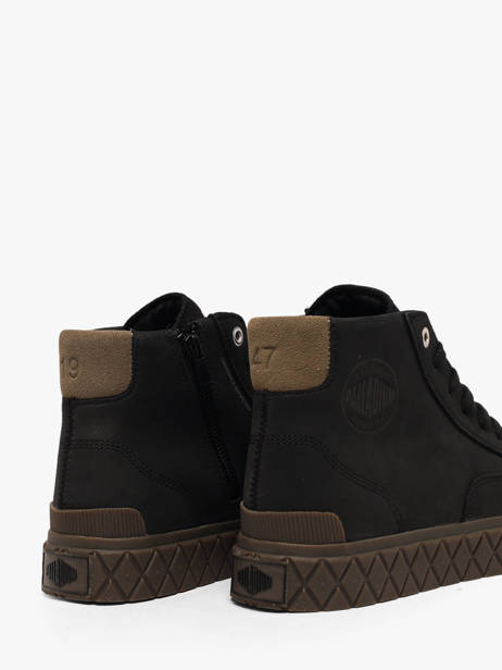 Sneakers Montante En Cuir Palladium Noir men 74996008 vue secondaire 2