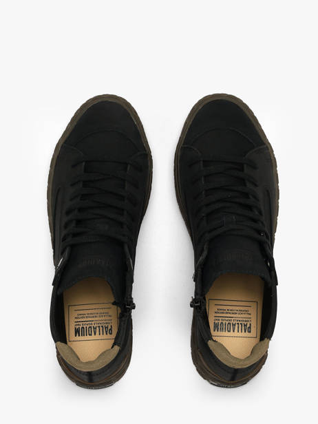 Sneakers Montante En Cuir Palladium Noir men 74996008 vue secondaire 3