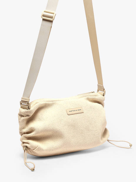 Sac Bandoulière Skara Small Ibiza Kapten and son Beige ibiza IB vue secondaire 2