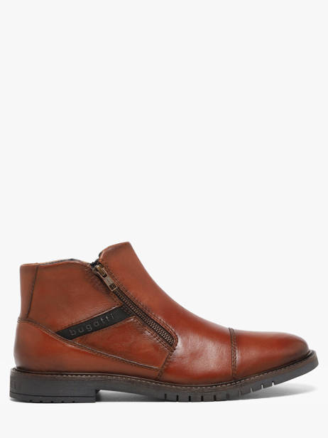 Bottines En Cuir Bugatti Marron men 3318373Q