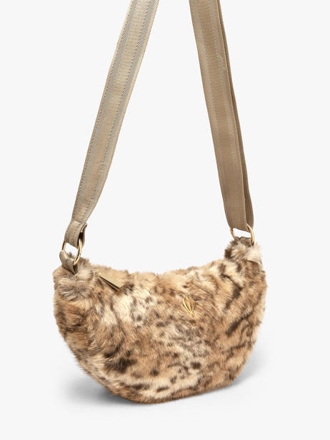 Sac Bandoulière Doudou Polyester Le voyage en panier Beige doudou AHP315 vue secondaire 2