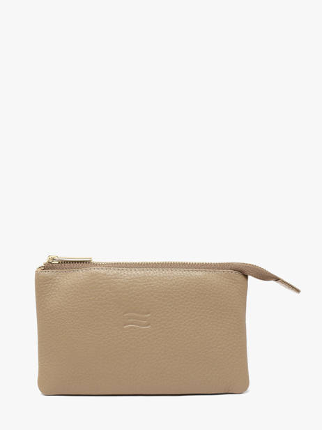 Portefeuille Caviar Cuir Crinkles Beige caviar 14196