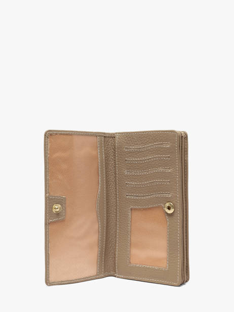 Portefeuille Caviar Cuir Crinkles Beige caviar 14001 vue secondaire 2