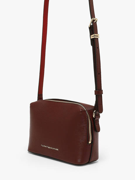 Sac Bandoulière Th Modern Polyurethane Tommy hilfiger Rouge th modern AW19036 vue secondaire 2