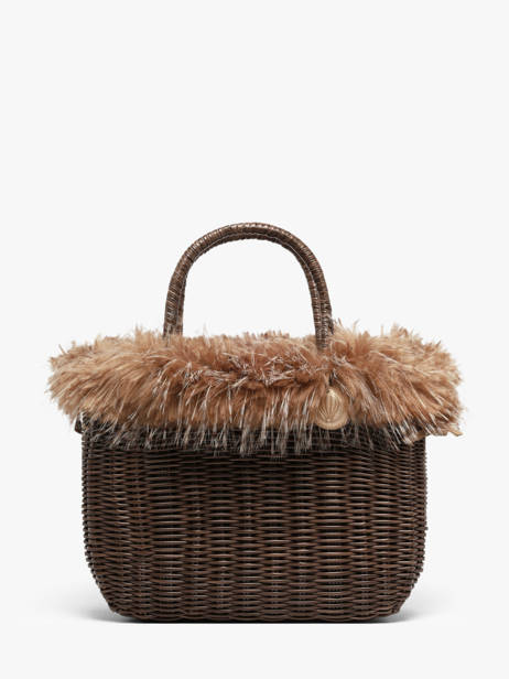 Panier M Doudou Effet Perdrix Le voyage en panier Beige doudou M