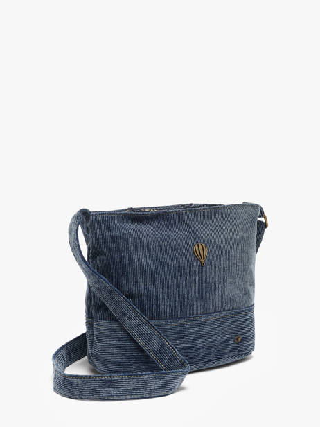 Sac Bandoulière Denim Le voyage en panier Bleu denim AHP338 vue secondaire 2