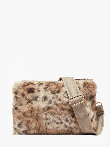 Sac Bandoulière Doudou Le voyage en panier Beige doudou AHP314 vue secondaire 4