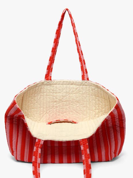 Sac Porté épaule A4 Cabas Coton Byzantine Rouge cabas PAC vue secondaire 3