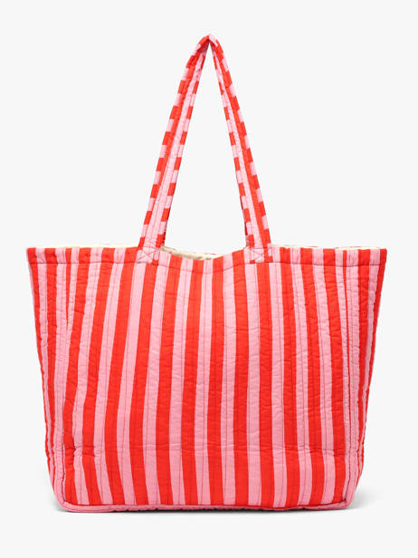 Sac Porté épaule A4 Cabas Coton Byzantine Rouge cabas PAC vue secondaire 4