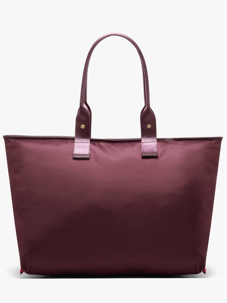 Sac Cabas Zippé L Mistral Rollable Nylon Et Cuir Lancel Violet mistral A13996 vue secondaire 5