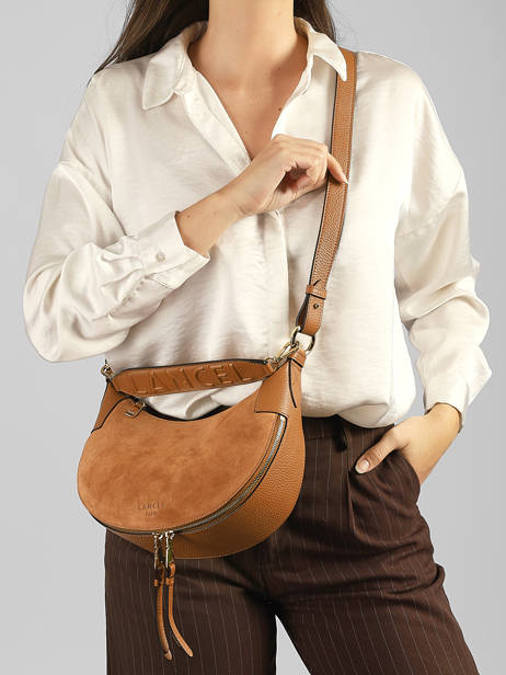 Sac Bandoulière Origami Cuir Lancel Marron origami A14279 vue secondaire 1