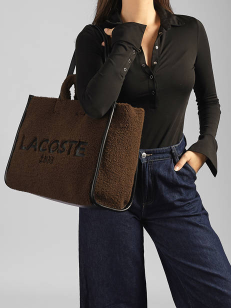 Sac Porté épaule Heritage Lacoste Marron heritage NF5117HX vue secondaire 1