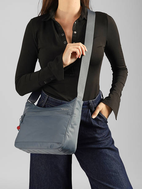Sac Bandoulière Harper's S Polyester Recyclé Hedgren Bleu inner city upgrade HIC01S vue secondaire 1