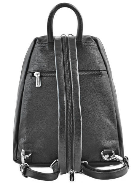 Sac à Dos Cuir Hexagona Noir confort 464783 vue secondaire 4