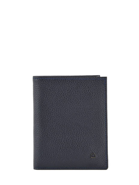 Purse/ Wallet Leather Etrier Blue madras EMAD248