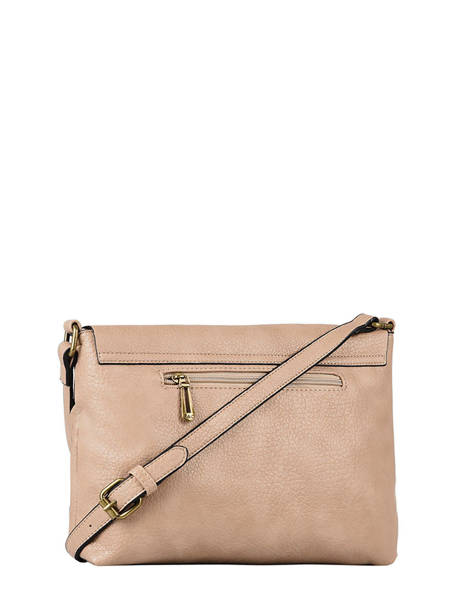 Sac Bandoulière Grained Flora & co Gris grained F8045 vue secondaire 2