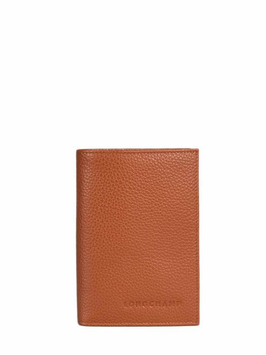 Longchamp Le foulonné Passport cover Brown