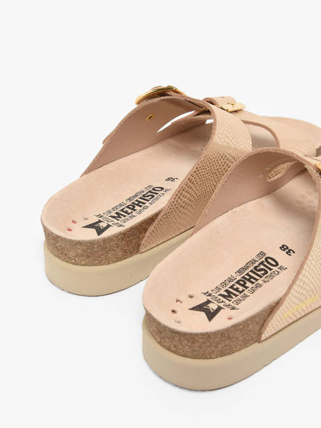 Mules Hester Havana En Cuir Mephisto Multicolore women P5136749 vue secondaire 3