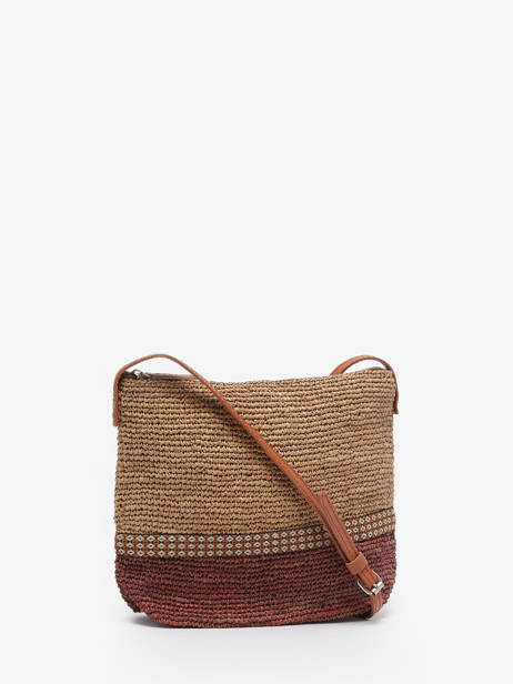 Sac Bandoulière L'atelier Du Crochet Le voyage en panier Marron l'atelier du crochet AM730 vue secondaire 4